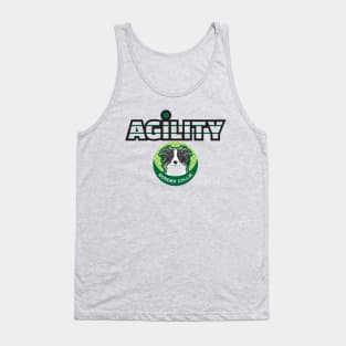 Border Collie Dog Breed Agility Show Graphic Logo Tank Top